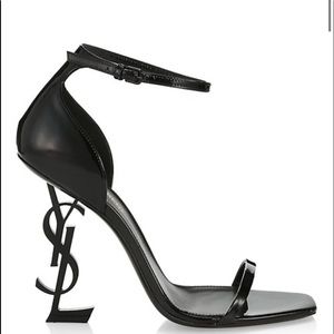 YSL all black HEELS